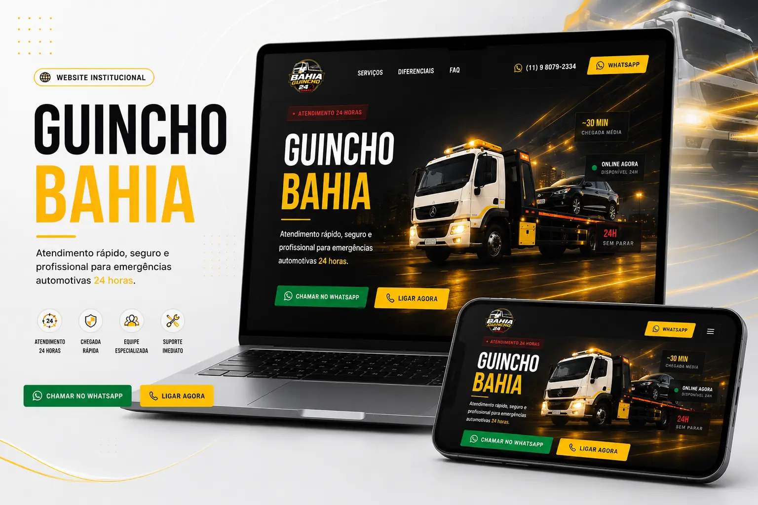 Preview do site Bahia Guincho